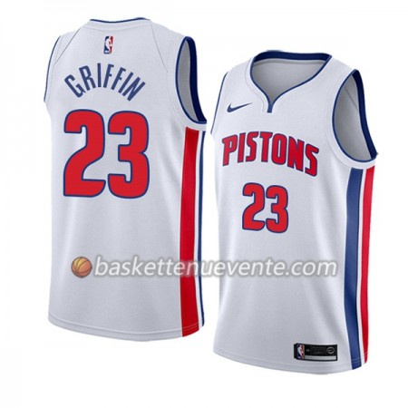 Maillot Basket Detroit Pistons Blake Griffin 23 Nike Blanc Swingman - Homme